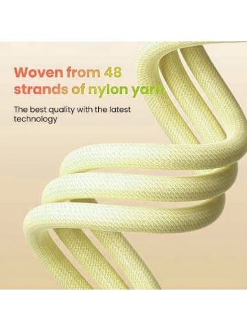 SmartCase USB-Typ-C-Kabel in Gelb - (L)1,2 m