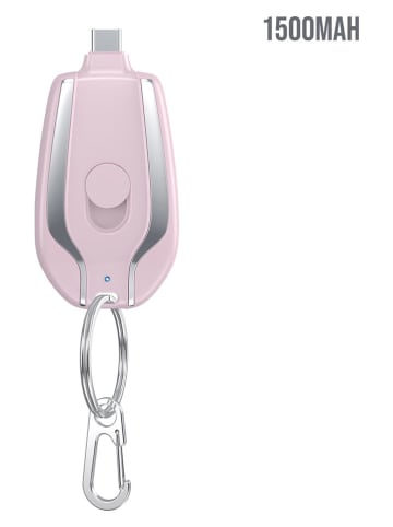 SWEET ACCESS USB-C-Schlüsselakku in Rosa