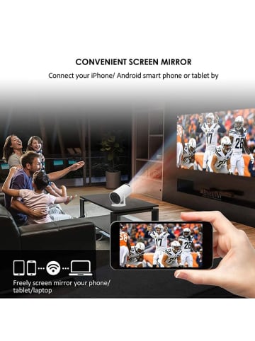 SmartCase 4K-Projektor in Weiß