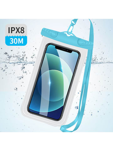 SWEET ACCESS Wodoszczelne etui w kolorze niebieskim na telefon