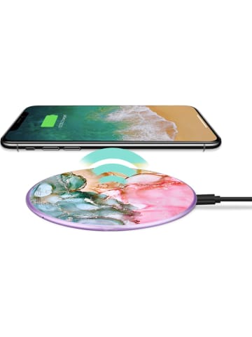 SWEET ACCESS Induktions-Ladestation in Rosa/ Grün