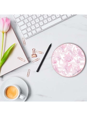 SWEET ACCESS Ładowarka indukcyjna "Pink Jungle" w kolorze biało-różowym