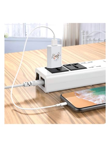 SWEET ACCESS USB-Netzadapter "Love Papillon" in Weiß