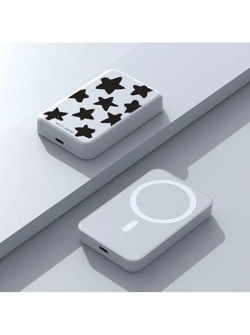 SWEET ACCESS Powerbank w kolorze biało-czarnym - 10.000 mAh