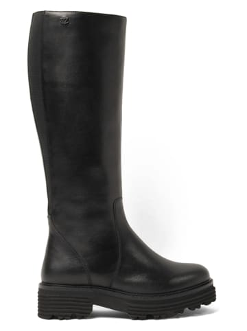 Lazamani Leren laarzen zwart