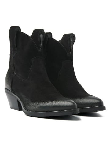 Lazamani Leder-Stiefeletten in Schwarz