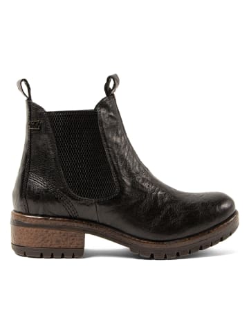 Lazamani Leder-Chelsea-Boots in Schwarz