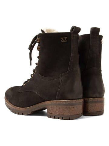 Lazamani Leder-Boots in Schwarz