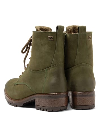 Lazamani Leren boots kaki