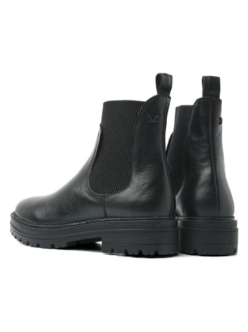 Lazamani Leder-Chelsea-Boots in Schwarz