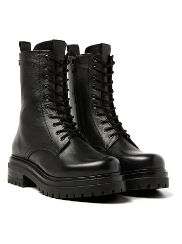 Lazamani Leren boots zwart