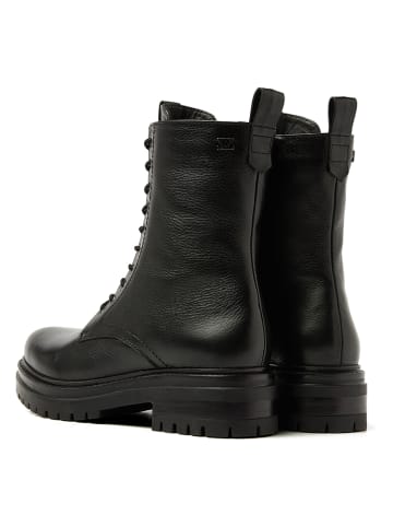 Lazamani Leren boots zwart