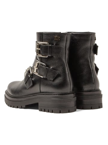 Lazamani Leren boots zwart