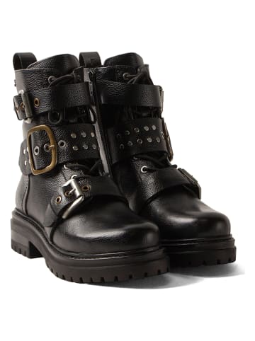 Lazamani Leren boots zwart