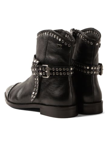 Lazamani Leren boots zwart