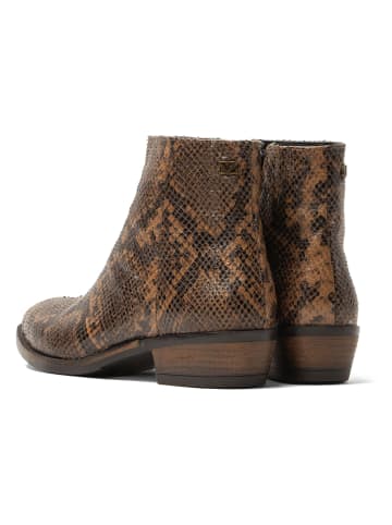 Lazamani Leder-Boots in Hellbraun