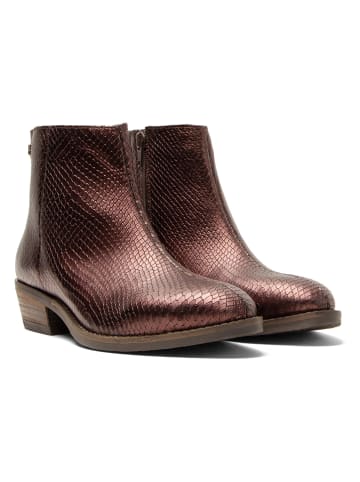 Lazamani Leder-Boots in Rot