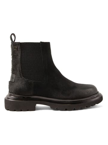 Lazamani Leder-Boots in Schwarz