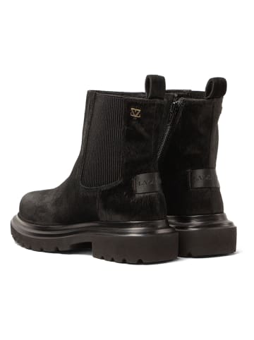 Lazamani Leren boots zwart