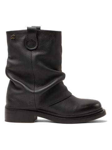 Lazamani Leder-Boots in Schwarz