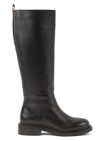 Lazamani Leder-Stiefel in Schwarz