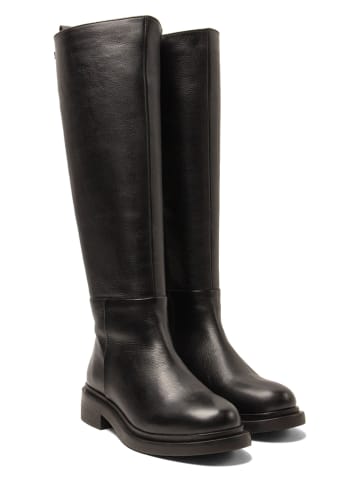 Lazamani Leder-Stiefel in Schwarz