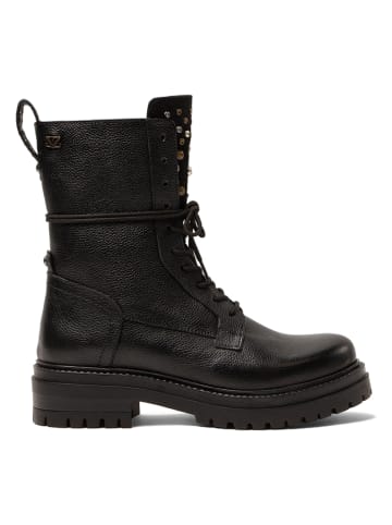 Lazamani Leren boots zwart