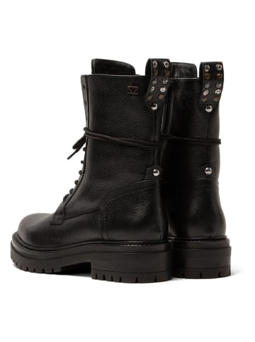 Lazamani Leder-Boots in Schwarz