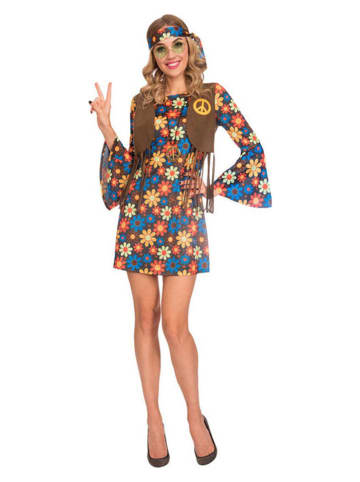 amscan 2-delig kostuum "60's Groovy Hippy" meerkleurig