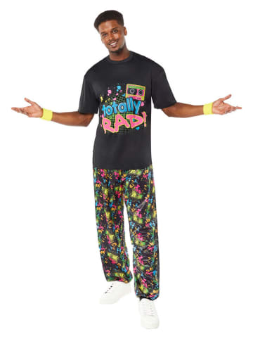 amscan 2tlg. Kostüm "80er Jahre" in Schwarz/ Bunt