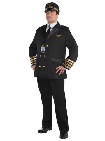 amscan 6tlg. Kostüm "Captain Wingman" in Schwarz