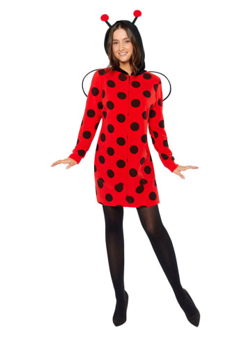 amscan Sukienka kostiumowa "Ladybug" w kolorze czerwono-czarnym