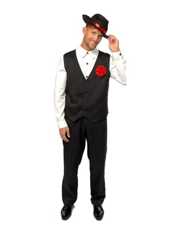 amscan 3tlg. Kostüm "Gangster Man" in Schwarz