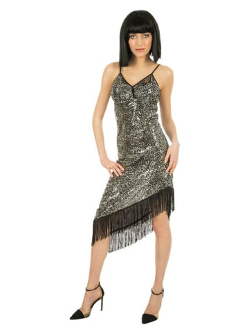 CHAKS Kostuumjurk "1920" goudkleurig/zwart