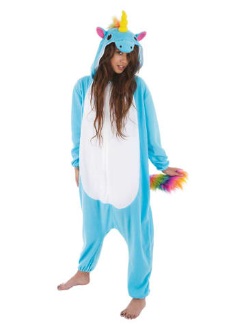 CHAKS Kombinezon kostiumowy "Unicorn" w kolorze błękitnym