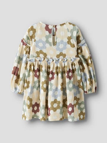 Lil Atelier Kleid "Talia" in Beige/ Bunt
