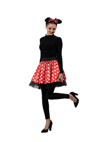 Party x People 2-częściowy kostium "Mausi" w kolorze czarno-czerwono-białym