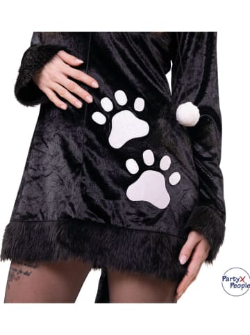 Party x People 2tlg. Kostüm "Minka" in Schwarz