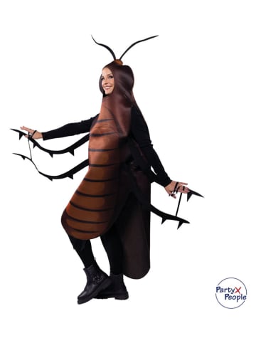 Party x People Kombinezon kostiumowy "Cockroach" w kolorze brązowym