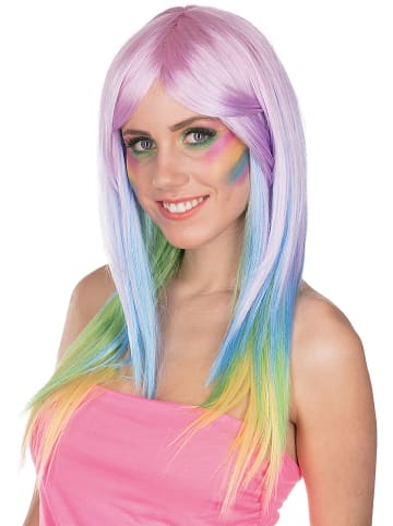 Party x People Pruik "Rainbow" meerkleurig