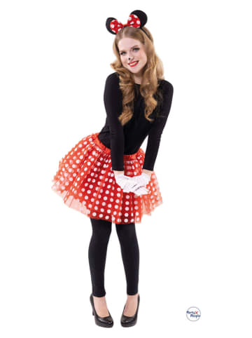 Party x People 4-częściowy kostium "Minnie" w kolorze czerwonym