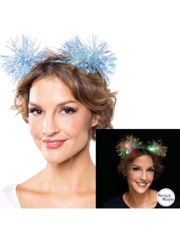 Party x People Ledhaarband lichtblauw/meerkleurig