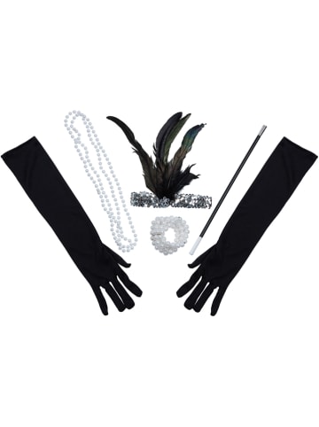 Party x People 5-częścowy zestaw w kolorze czarnym