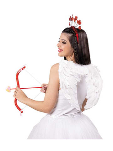 Party x People 3-delige kostuumaccessoireset "Amor" wit