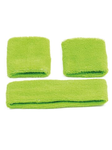 Party x People 3-delige set: zweetbandjes groen