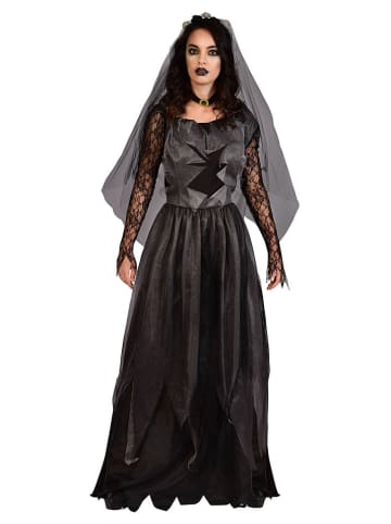 amscan 3-delig kostuum "Lijk" zwart