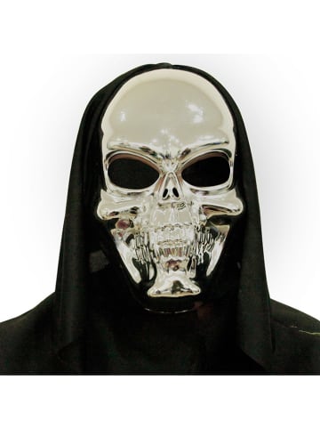 amscan Maska "Skeleton" w kolorze srebrnym
