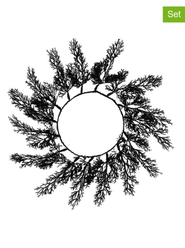 amscan 4-delige set: placemats zwart