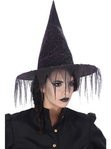 CHAKS Heksenhoed zwart/paars
