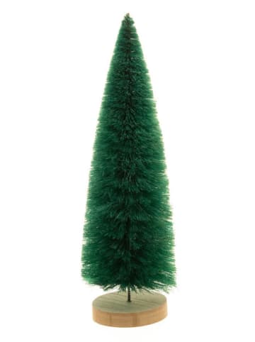 CHAKS Figurka dekoracyjna w kolorze zielonym - wys. 33 x Ø 11 cm